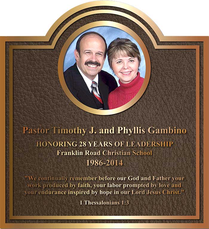 pastor appreciation plaque