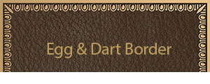 Egg dart bronze plaques borders