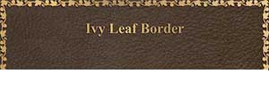 ivy leaf border for bronze plaques, custom bronze plaque, outdoor bronze plaque, school bronze plaques