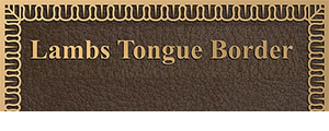 lambs tongue custom bronze plaque border